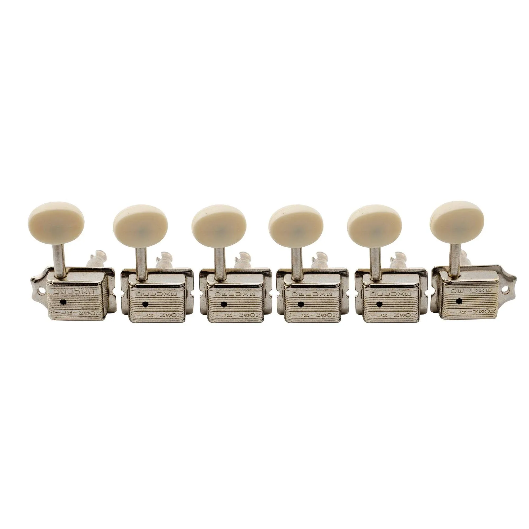 Wilkinson Vintage Deluxe Guitar Tuners 6 in Line Machine Heads Tuning Pegs Keys Set for Classic Vibe Fender Strat/Tele