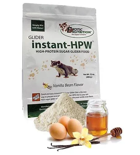 Exotic Nutrition Instant-HPW Sugar Glider Food 2 lb (Makes 6 lb)