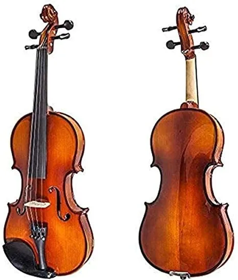 Paititi 4/4 Full Size Artist-200 Serie Solid Wood Ebony Fitted Violin with Bow ...