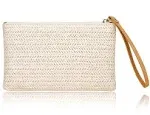 COOKOOKY Women's Bohemian Straw Clutch Bag