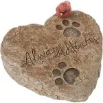 Pet Memorial Garden Stone Gray Red Bird