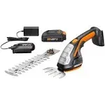 Worx WG801 20V Cordless 4" Shear and 8" Shrubber Trimmer