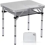 Card Table, Folding Picnic Table, Small Table, Adjustable Height Folding Table, 