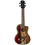 Luna Vista Deer Tropical Wood Concert Acoustic-Electric Ukulele Gloss Natural