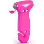 Car Safety Hammer Window Breaker and Seatbelt Cutter Women Emergency Kit(1,Pink)