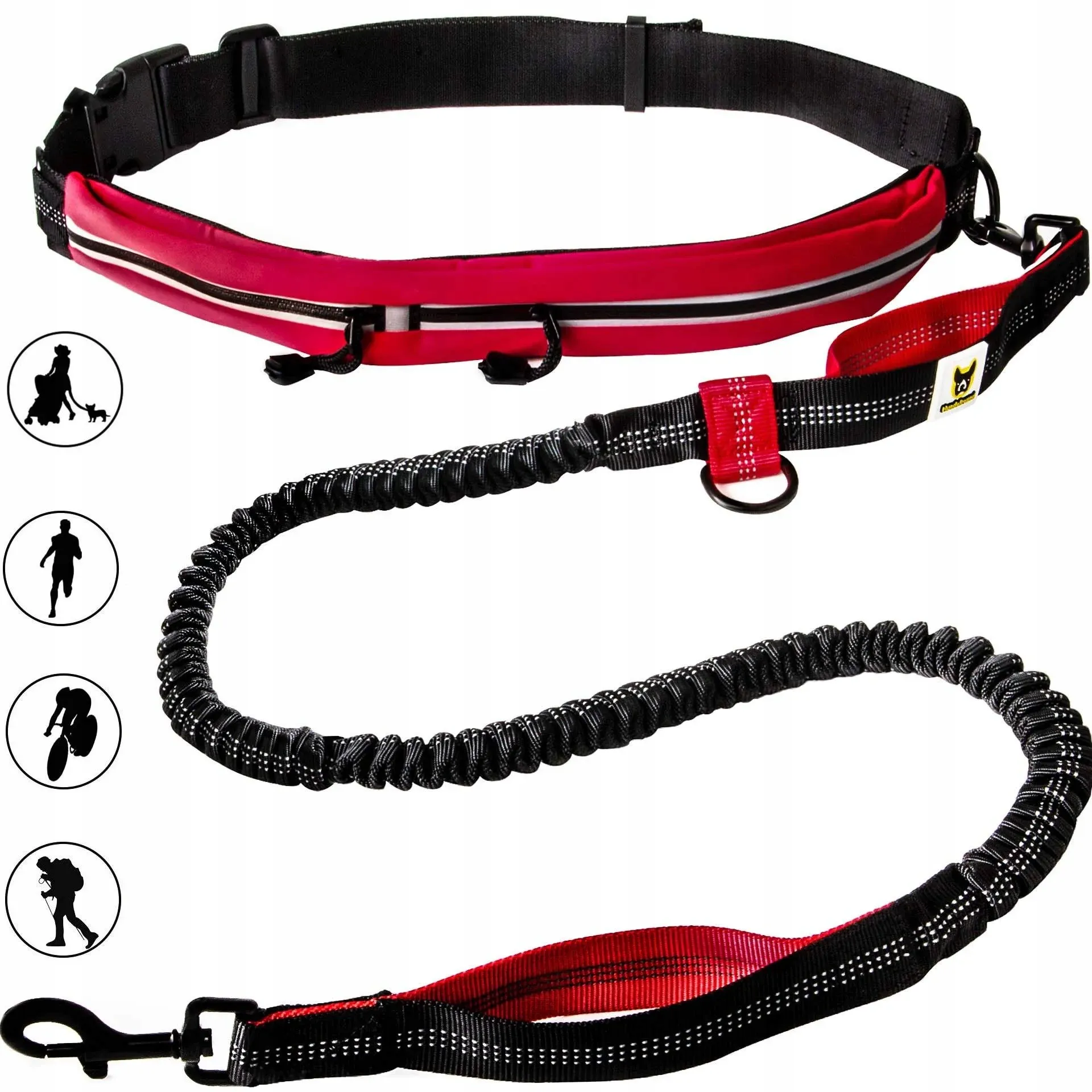 Hands Free Dog Leash for Running Walking Hiking for Medium and Large Dogs (30...