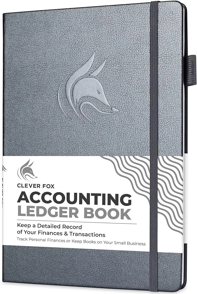 Clever Fox Accounting Ledger Book Accounting Log for Small Businesses & Personal Use Columnar Journal for Tracking Money, Expenses, Deposits & Balance