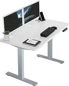 VIVO 60-Inch Electric Height Adjustable 60 X 24 Inch Stand up Desk, Black Solid