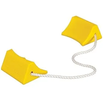 Airplane Chock, 2-3/4 In, Urethane, Ylw, PR