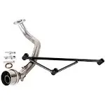 Stainless Exhaust Muffler System Header Pipe Link Tube For Yamaha GY6 125cc 1...