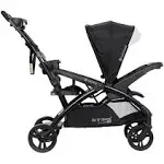 Baby Trend Sit N' Stand Double Stroller 2.0 DLX with 5 Point Safety Harness, Canopy, Extra Basket, 2 Cup Holders & Covered Compartment, Magnolia