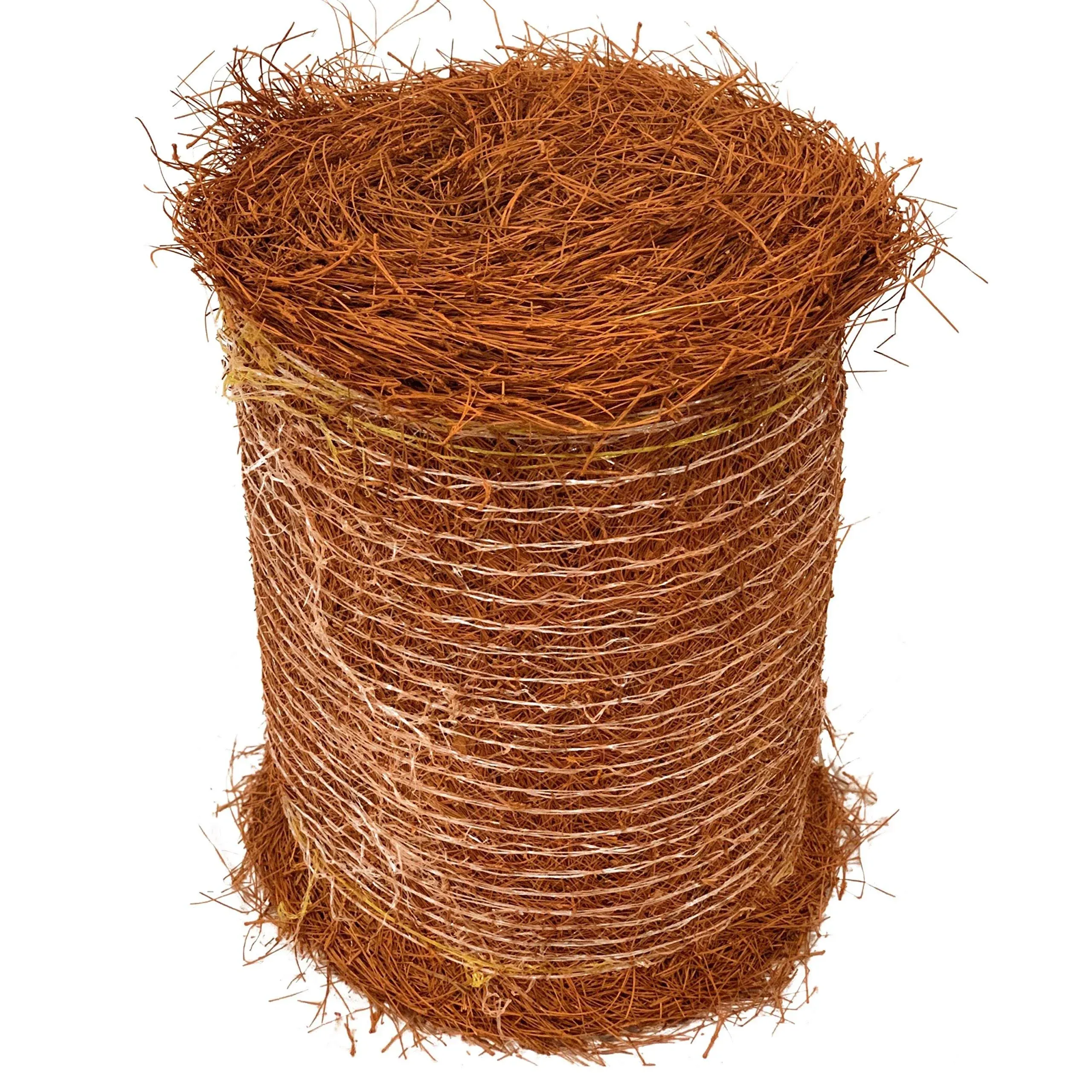 Longleaf Pine Straw Roll for Landscaping - Brown Color UV Resistant - Covers Up to 125 Square Feet