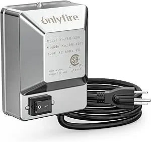 Onlyfire Universal Grill Electric Replacement Stainless Steel Rotisserie Motor 110 Volt 4 Watt On/Off Switch- 40 lb. Load