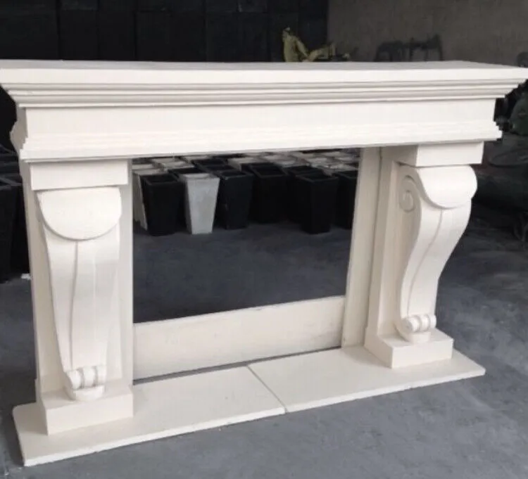 72" Niagara Cast Stone Fireplace Mantel Mantle - Traditional - Fireplace Mantels - by ButterflyDeco Inc | Houzz