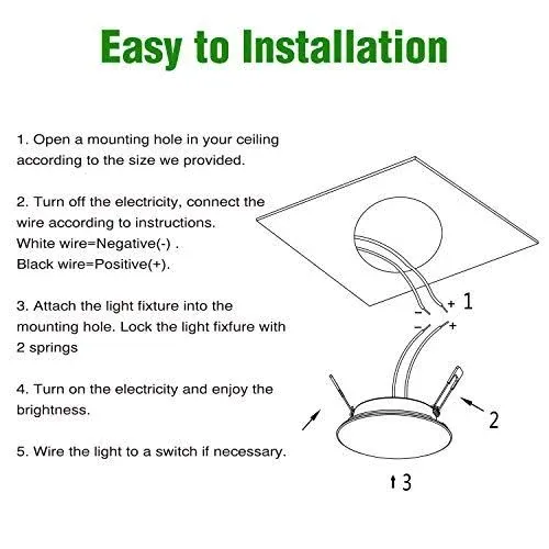 12 Volt RV LED Recessed Ceiling Light, 3-Inch RV Puck Light, Dimmable 4W 4000K Cool White, 6 Pack RV Flush Mount Interior Light for RV Boat Trailer Camper Motorhome Truck Yacht Van