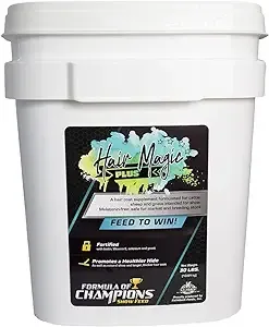 Hair Magic Plus Pelleted Topdress Supplement for Show Animals, 30 lb Bucket