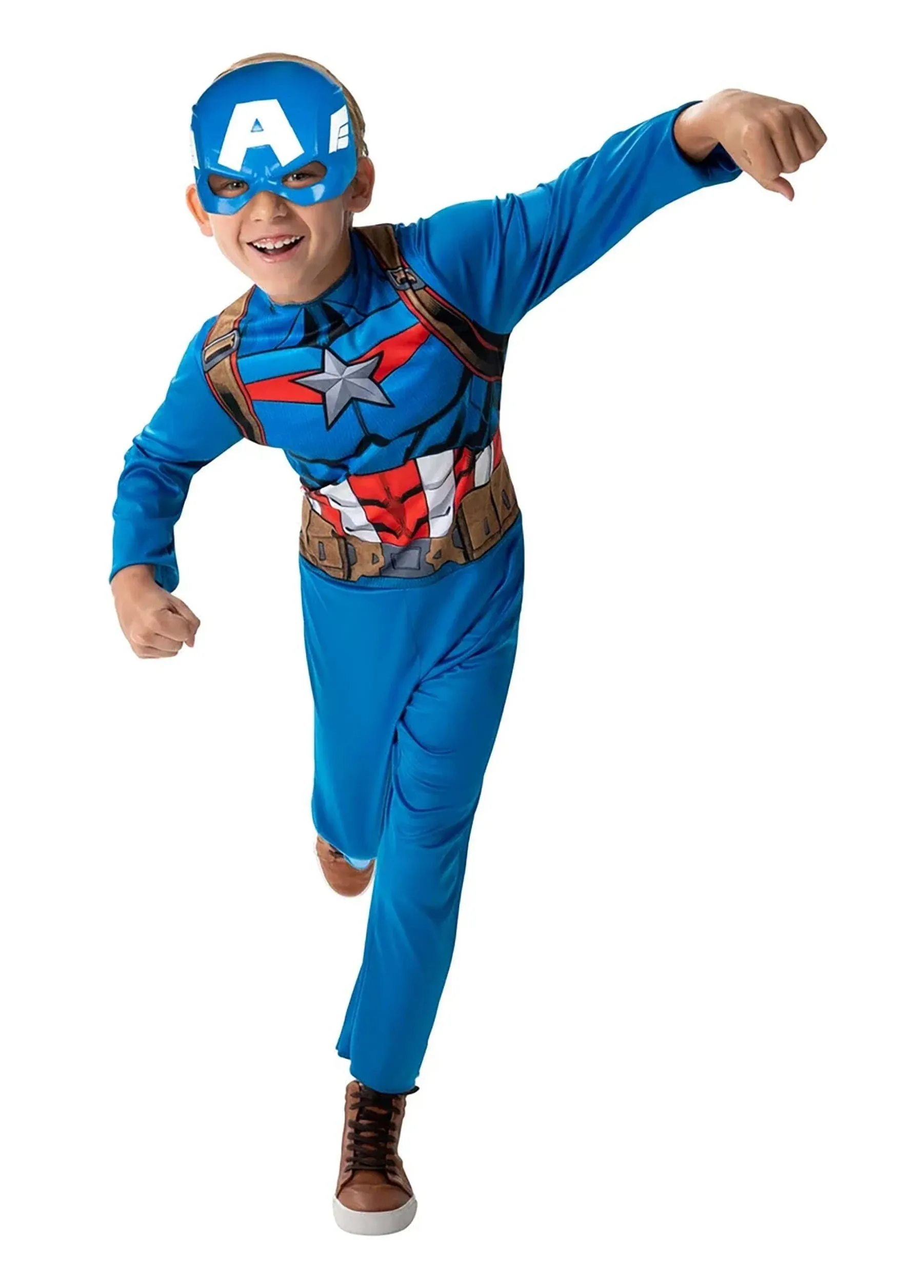 Child Captain America Steve Rogers Value Costume Medium