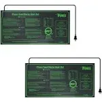 iPower 2-Pack Durable Waterproof Seedling Heat Mat 10&#034; x 20.5&#034; Warm Hydroponic