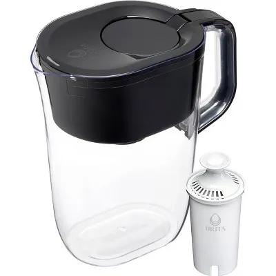 Brita Large Black 10 Cup Water Filter Pitcher with Standard Filter