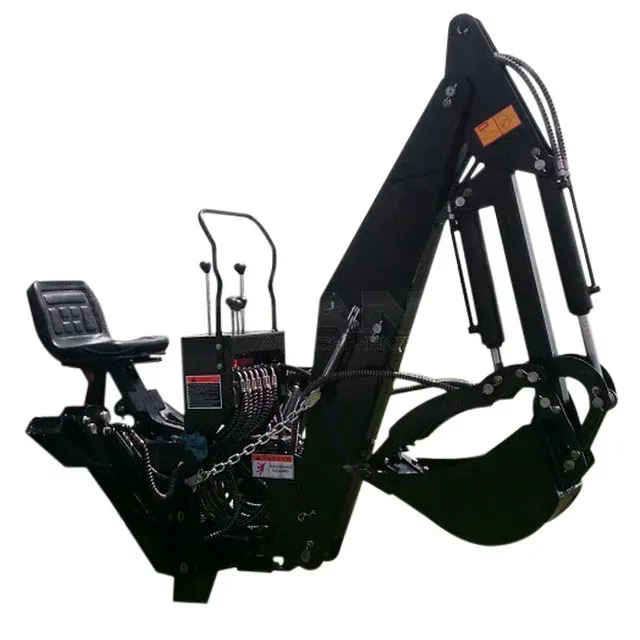 Titan Attachments 6' ft. 3 Point Backhoe with Thumb Excavator Tractor Attachment