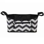 Skip Hop Universal Stroller Organizer, Grab & Go (Black & White Chevron)