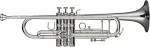 Levante LV-TR6301 Bb Professional Trumpet with Monel Valves - Silver Plated Silver plated Gold Brass Bell