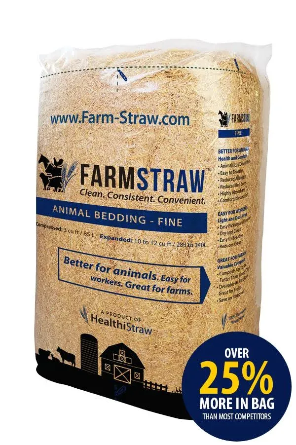 HealthiStraw FarmStraw Animal Bedding