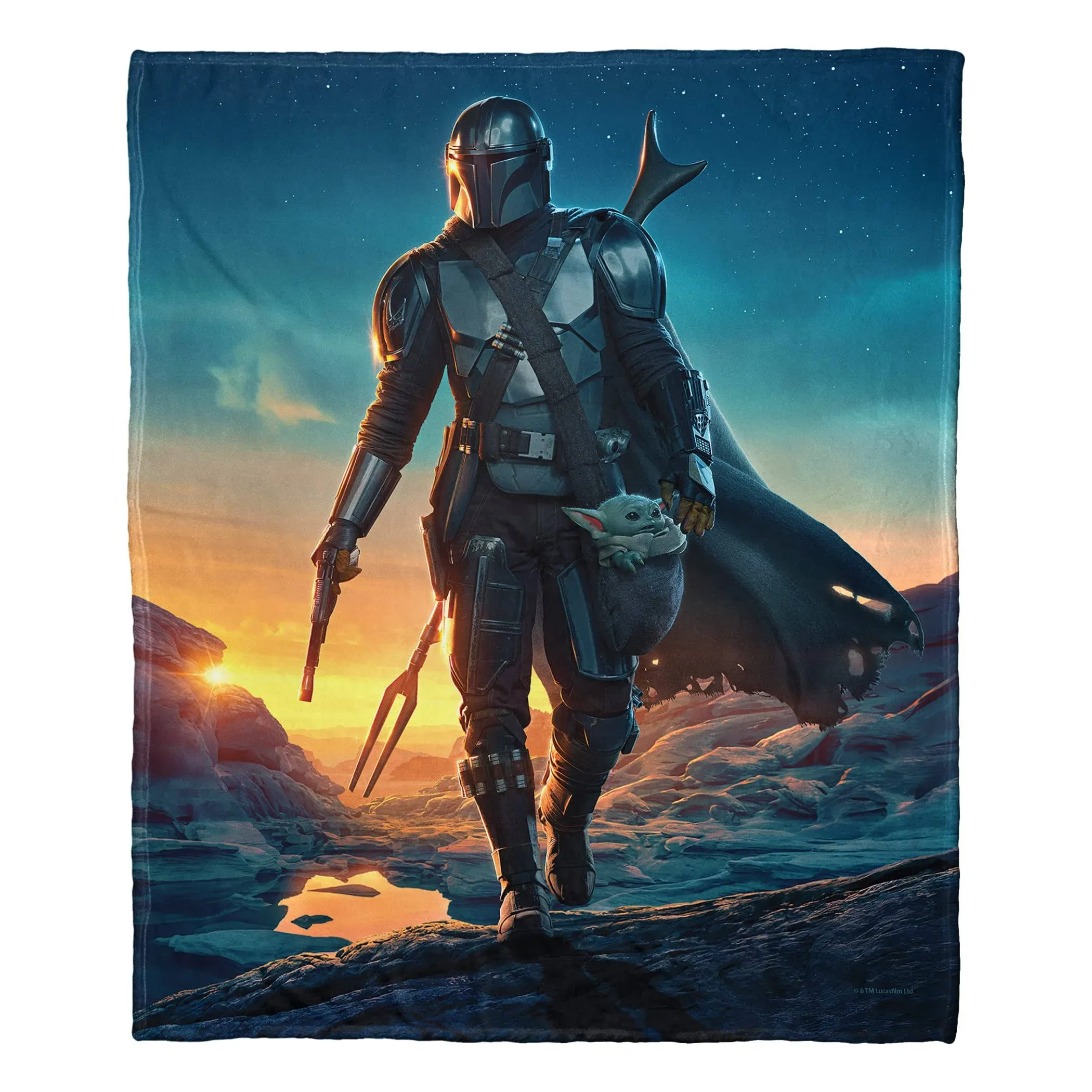 Northwest Star Wars The Mandalorian Silk Touch Throw Blanket