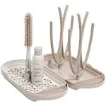 Travel Baby Bottle Drying Rack Set, Including Bottle Brush and Travel Bottle, fo