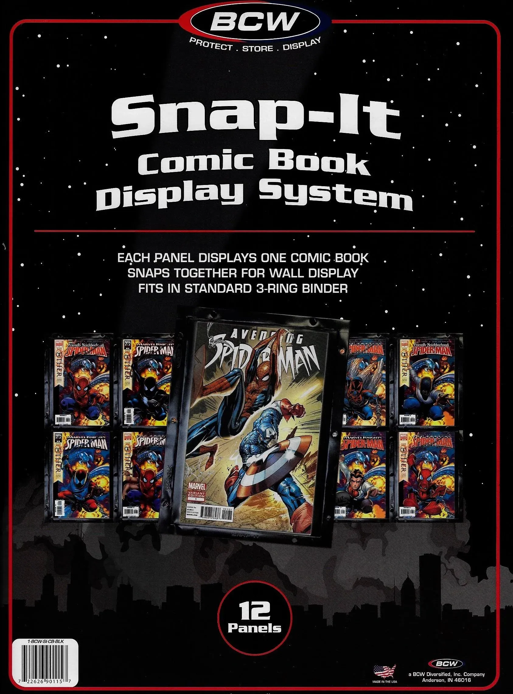 BCW (12) Snap-It Comic Book Display System for Current and Silver Age Comics