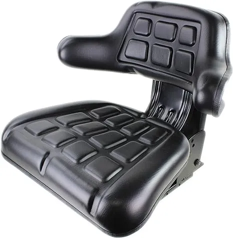 E-W222BL Wrap Around Black Universal Tractor Seat for John Deere, Ford, Massey +