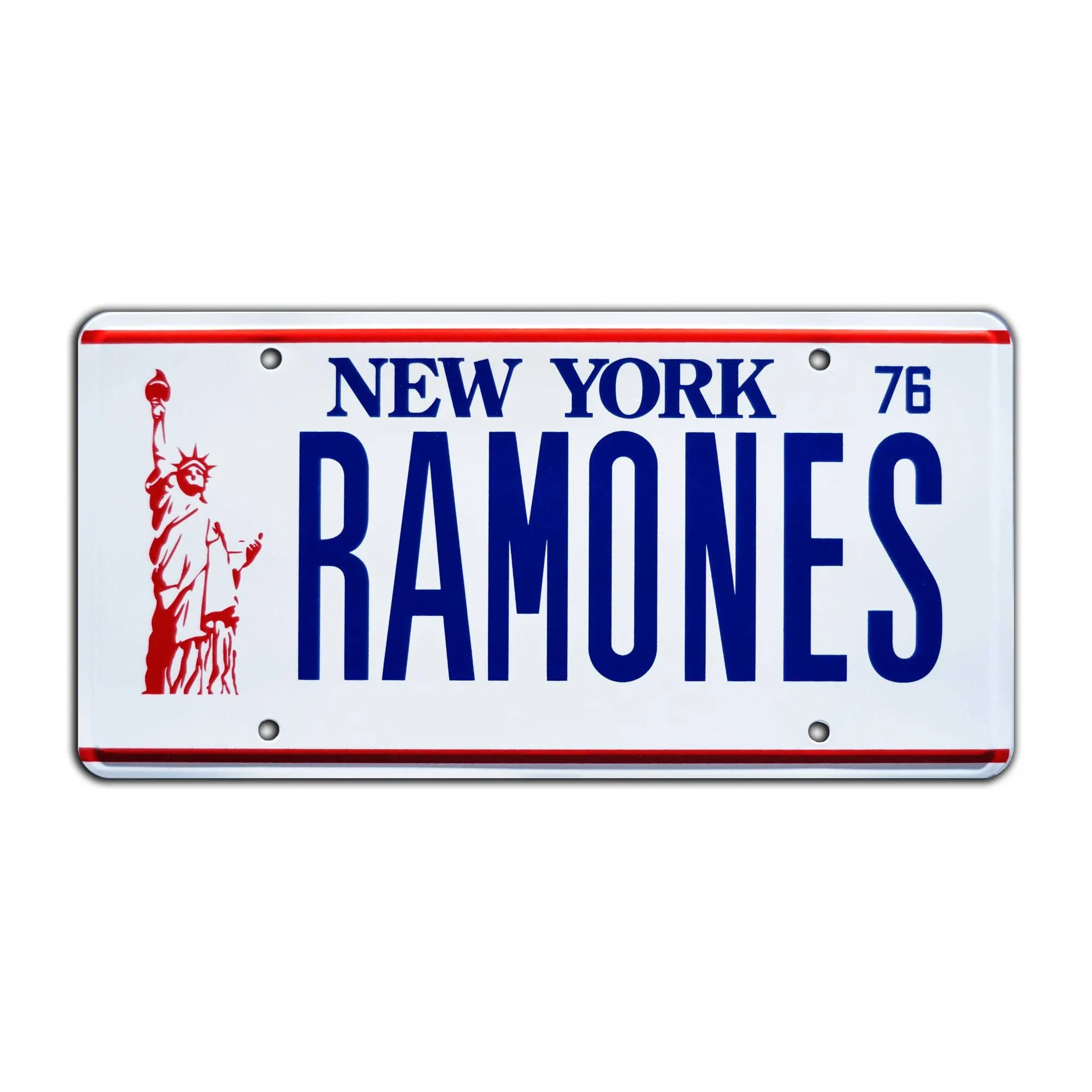 Punk Rock New York Metal Stamped License Plate