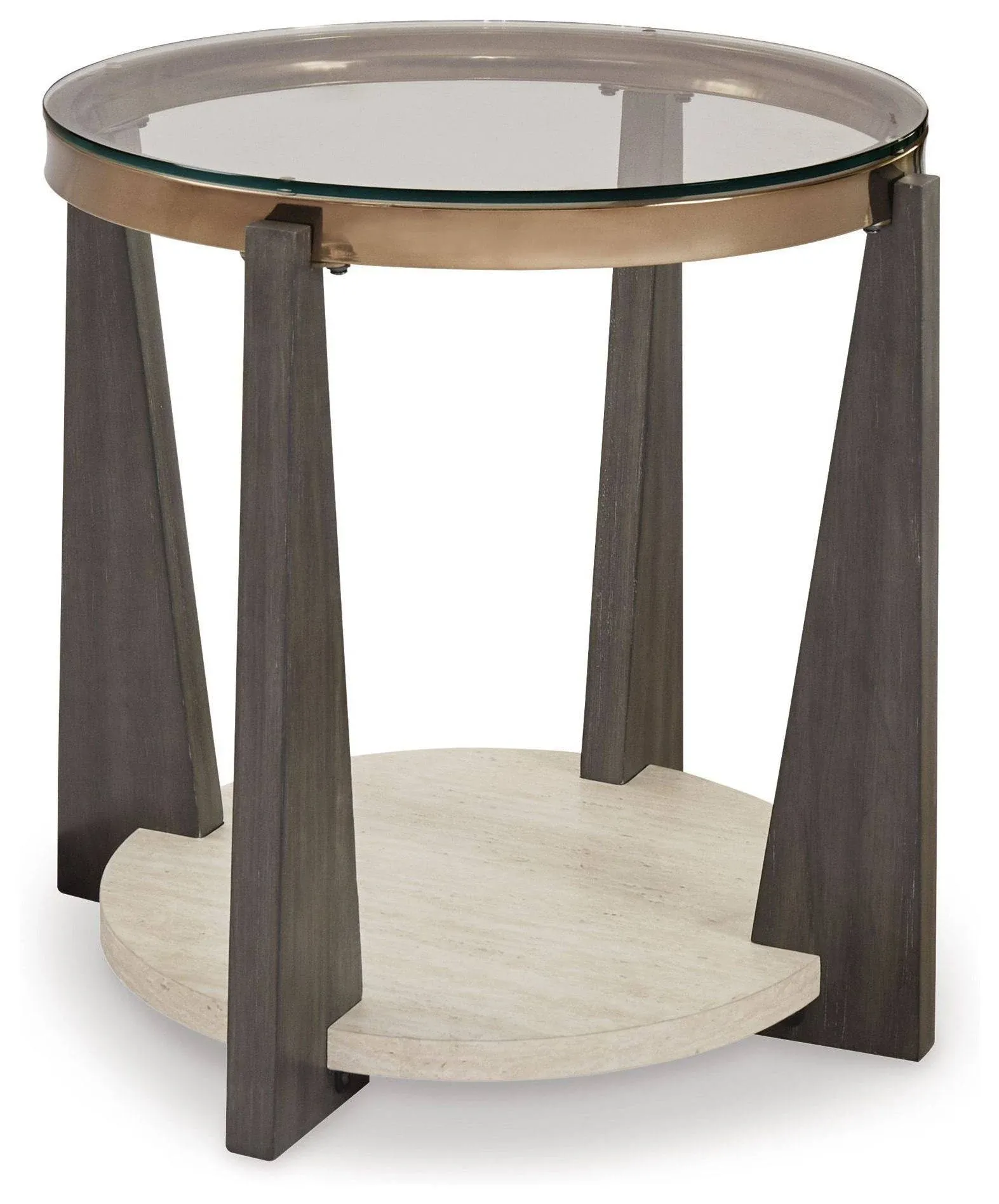 Ashley Frazwa Round End Table - Multi