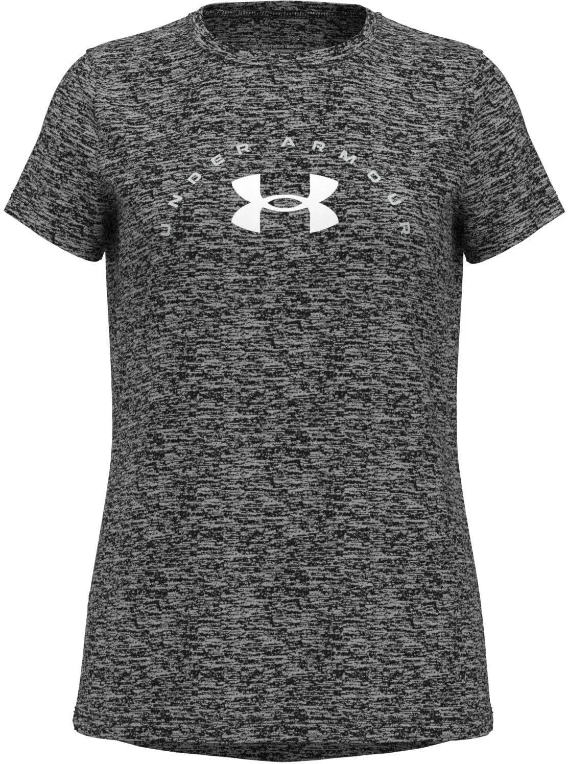 Under Armour Girls' Tech Twist Arch Big Logo Short-Sleeve Crew Neck T-Shirt