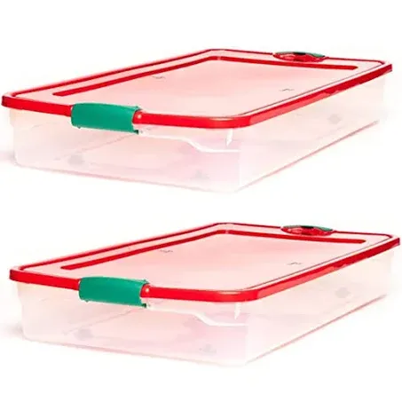 HOMZ Underbed Holiday Plastic Storage (3470HRGDC.02)