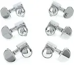 6 Grover Chrome Locking Rotomatic 3x3 machine Heads Tuning Pegs GV-502c