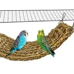 Seagrass Mat for Birds Natural Grass Woven Bird Net Hammock Climbing Rope Lad...