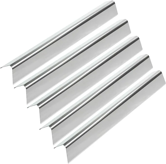 Hongso 7539 7540 24.5 Inch Stainless Steel Flavorizer Bars Replacement for Weber Genesis 300 Series E-310, E-320, S-310, S-320 (with Side-Controls Panel) Heat Deflectors 5-Pack 20 Gauge.