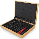 Bonsai Tools Set with Wood Box 12PCS Heavy Duty Bonsai Tree Kit, Trimming