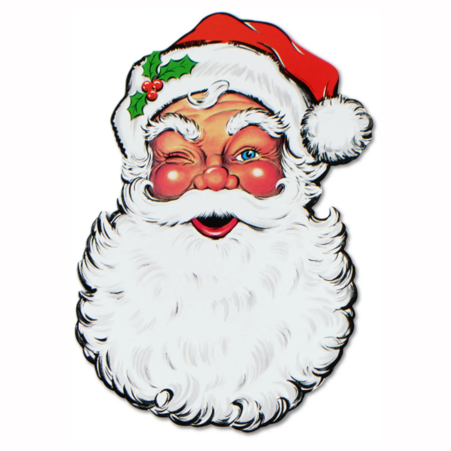 Beistle Display Santa Face Cutout