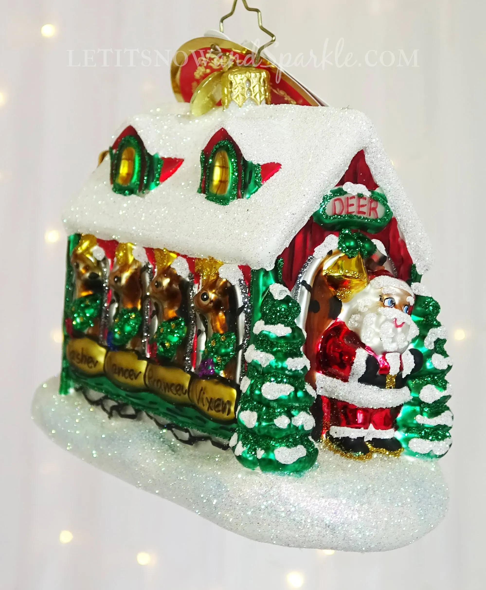 Christopher Radko Santa's Stables Ornament