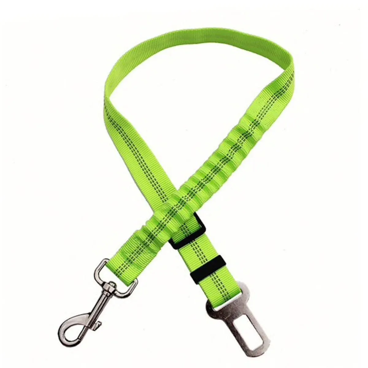 Threaded Pear Car Elastic Safety Leash - Green