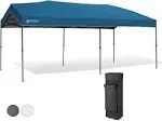 Arrowhead Outdoor 10x20 Pop-Up Canopy & Instant Shelter, Easy One Person Setup, Water & UV Resistant 300D Fabric Construction, Adjustable Height.