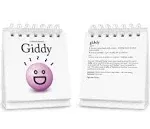 Genuine Fred THE DAILY MOOD Desktop Flipchart - 47 Moods - Helps Identify Emotions & Start Conversation - Fun & Functional Desk Accessories for home or office - Funny Gift for Coworkers - Office Gifts