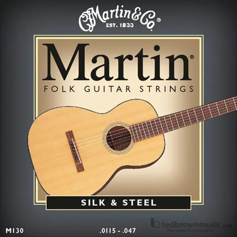 Martin Silk & Steel Acoustic Guitar Strings M130