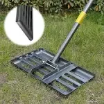 Lawn Leveling Rake with Smooth Eadge,Heavy Duty 17&#034;X10&#034; Lawn Leveling Rake wi...