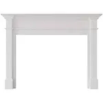 Modern Ember Lakeport 56" Wood Fireplace Mantel Surround Kit - White