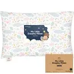 KeaBabies Toddler Pillow with Pillowcase Jumbo 14X20 - Soft Organic Cotton To...