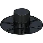 Round Flush Mount Table Leg Base, Black - 013-1112B