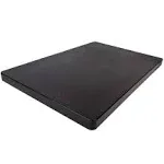 Restaurant Thick Black Plastic Cutting Board, 18x12, 1 Inch Thick